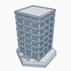 Gothic Building HMSG105 Hex Map Scale