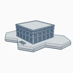 Gothic Building HMSG117 Hex Map Scale
