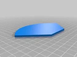 Gun arc 90 degree template