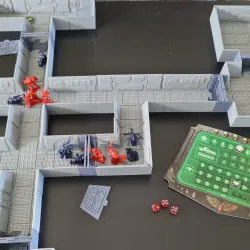 INSTADUNGEON™ Sci Fi Expansion Set 1: sci fi interior tiles compatible with D&D SPELLJAMMER, WH40K, ALIEN RPG, and more