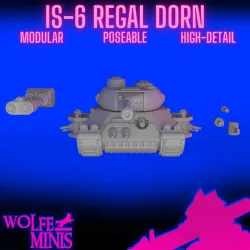 IS-6 Regal Dorn Praetorian Heavy Tank - Imperial Army Red Rifles