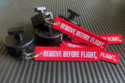 Jack Puck Keychain Tab (Remove Before Flight)