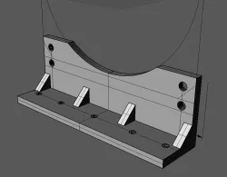 L-bracket for a 120mm PC fan