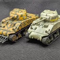 M4A2 Sherman 75mm Medium Tank (US, WW2+Korean war)