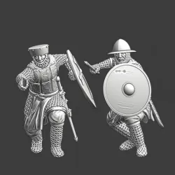 Medieval infantry spearmen