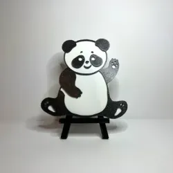 Panda bear - two color manual change