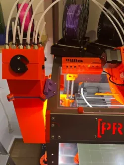 PrusaBox adapter hinged for "MMU2S Buffer (inspired by RMU Buffer)"