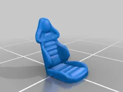 Racing seat for RC cars (3d scanned) scale 1:100