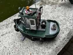 RC Boom boat or Dozer boat tugboat Cuba life 