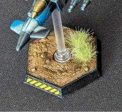 Rocky Ground Textured Hex Base Collection for BattleTech