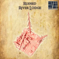 Ruined River Lodge - Tabletop Terrain - 28 MM