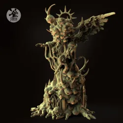 Saint Statue and Infected Saint Statue