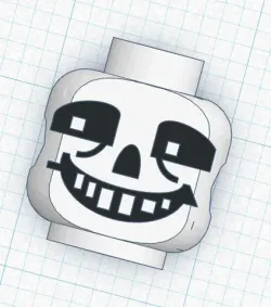 Sans - Lego Head - Compatible - no supports
