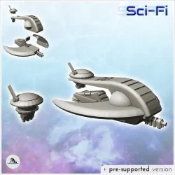 Sci-Fi air vehicles pack No. 1 - Future Sci-Fi SF Post apocalyptic Tabletop Scifi Wargaming Planetary exploration RPG Terrain