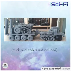 Sci-Fi ground vehicles pack No. 1 - Future Sci-Fi SF Post apocalyptic Tabletop Scifi Wargaming Planetary exploration RPG Terrain