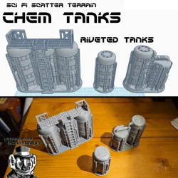 Sci Fi Scatter Terrain - Chem Tanks