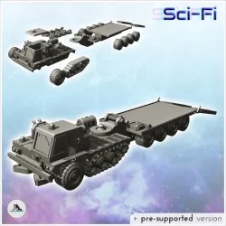 Sci-Fi trucks pack No. 1 - Future Sci-Fi SF Post apocalyptic Tabletop Scifi Wargaming Planetary exploration RPG Terrain