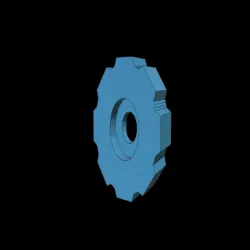 Shallow inverted M3 thumbscrew