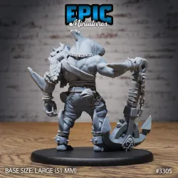 Shark Folk Anchor Pirate / Underwater Corsair / Water Predator / Evil Swimmer / Ancient Beast / Sea & Ocean Encounter