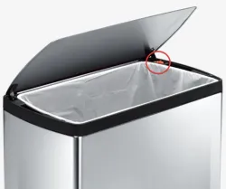 Simplehuman trashcan lid lock