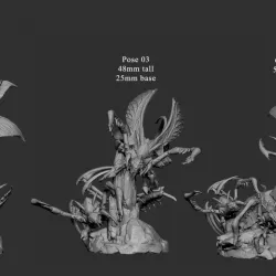 Swarm Drones (all 5 poses)