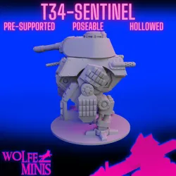 T-34 Sentinel Walker - Imperial Army Red Rifles