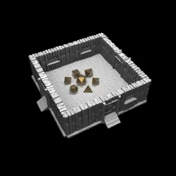 T3DT01 Village Dice Tray:: Possibly Cool Dice Tower 3