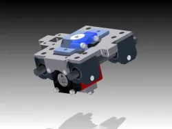 X carriage designed for E3D V5 extruder nozzel