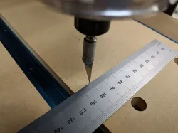 Xacto collet CNC steps/mm calibration aid