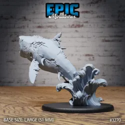 Zombie Shark Jumping / Undead Water Predator / Evil Swimmer / Ancient Underwater Beast / Sea & Ocean Encounter