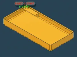 2x4x2,5 Bin | Lable < Gridfinity | Deskorganizer | Tool | select2stertPrint