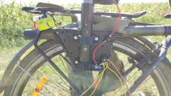 Amateur Radio Bike Mount for Vertical HF Antenna