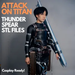 Attack on titan Thunder Spear Cosplay Props ODM gear Season 4 Levi