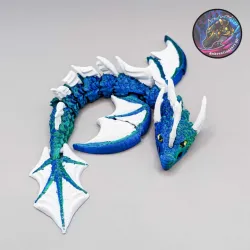 Baby Flexi Sea Dragon, Articulated Dragon Keychain