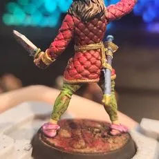Bandit Boss Olav "The Thespian" (32mm scale presupported miniature)