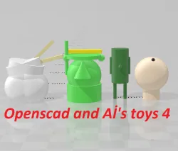 Bing's Openscad Toys Pack 4