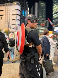 Captain America Helmet ,Split