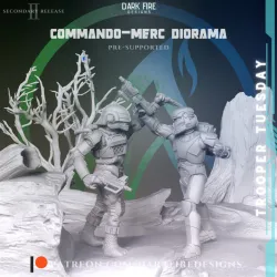 Commando-Merc Diorama