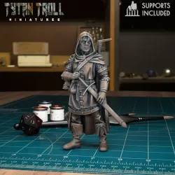DnD Heroes Human Rangers [Pre-Supported]