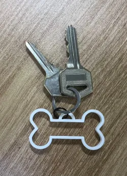 Dog Bone Keychain
