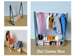 Doll Clothes Rack