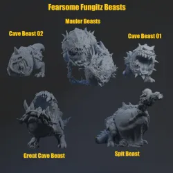 Fantasy Football Fearsome Fungitz Goblins COMPLETE TEAM - Presupported