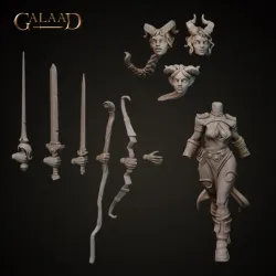 Female tiefling fighter