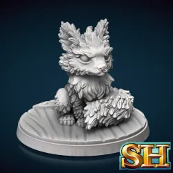 Ghost Fox Familiar Miniature