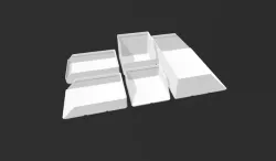 Gridfinity chamfered bins collection all sizes