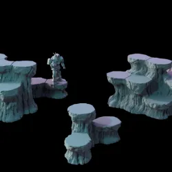 HEXTECH - Hex Hills - A Game of Armored Combat Map Pack (Battletech Compatible Hex Terrain)