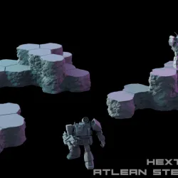 HEXTECH - Hex Hills - Grasslands Map Pack (Battletech Compatible Hex Terrain)
