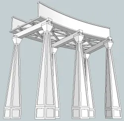 HO Scale Bridge Supports