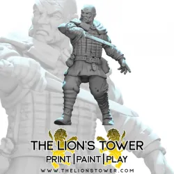 Human Melee Bandits (set of 3 presupported miniatures)
