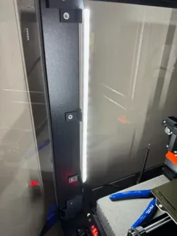Ikea Lack table leg led strip mount